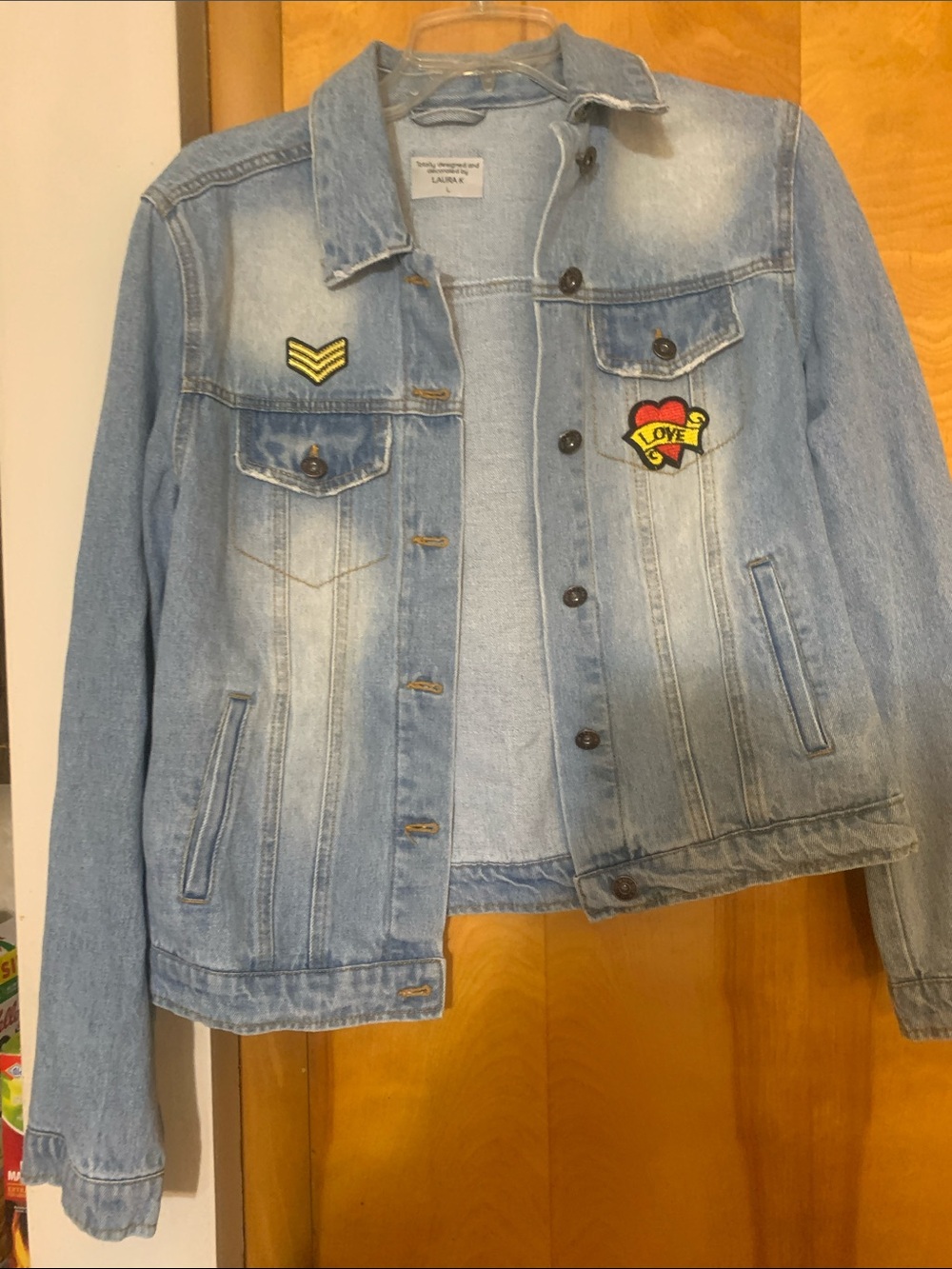 Blue Jean jacket. Tote 4
